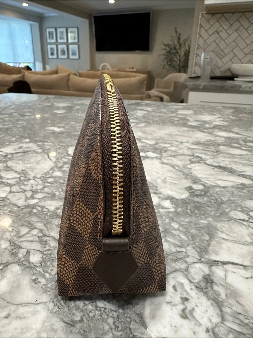 Louis Vuitton Damier Ebene Cosmetic Pouch PM